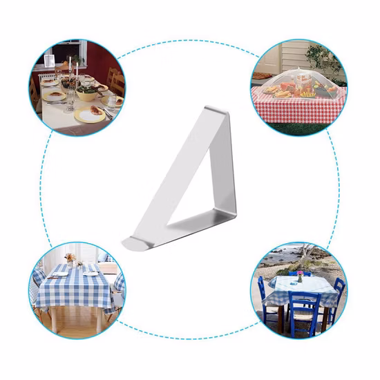 스테인레스 스틸 식탁보 클립. 테이블 커버 클립